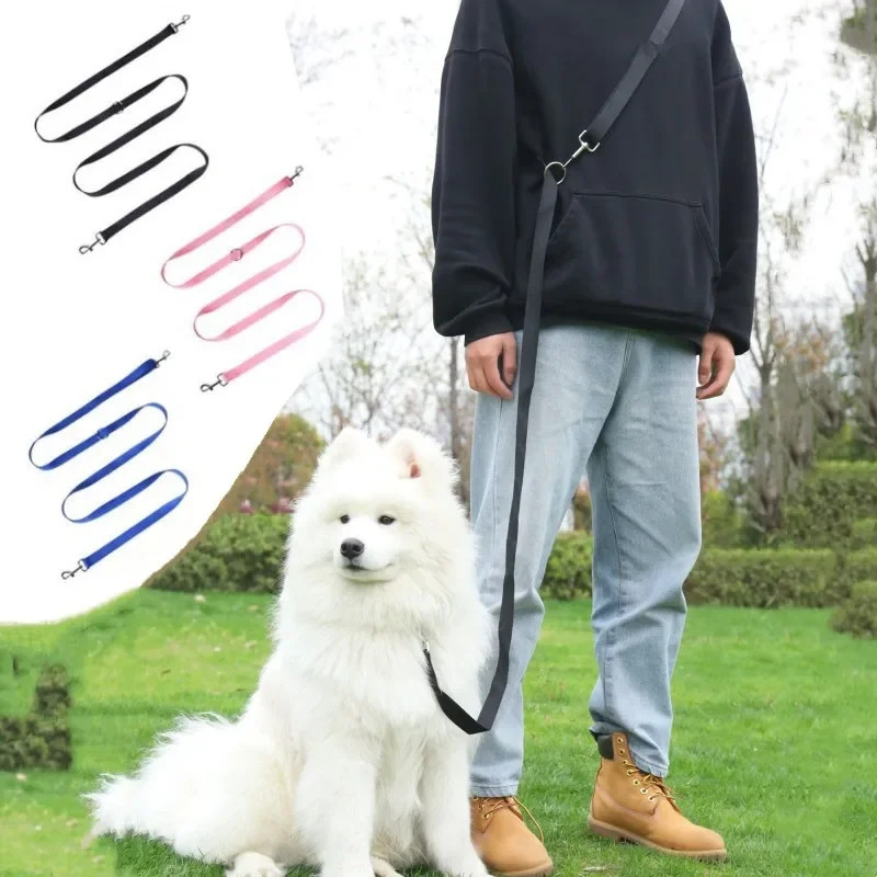 Dog Leash Hands Free Dogs Leash Adjustable Dogs Chain 230cm Double Leashes for D