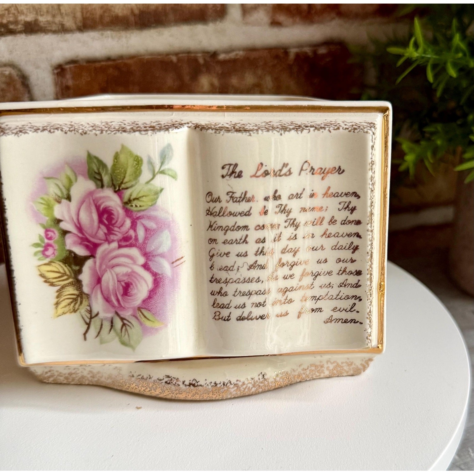 Lord's Prayer Wall Pocket Vase