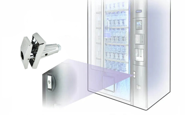 Quarter Turn Pop up Vending Machine T-Handle + lock 0599C Snack Vending NEW KA