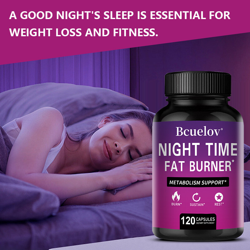 Nighttime Fat-Burning Capsules | Natural Plant Extracts | 120 Capsules