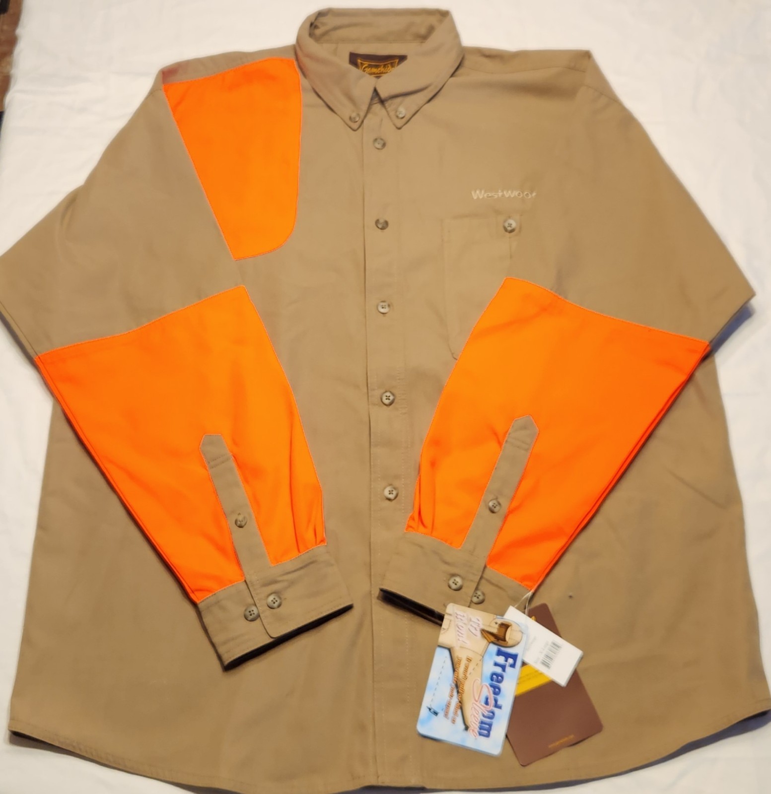 Gamehide Shooter Shirt XL Classic Upland Hunting Shirt Clever Cloth Fabric Tan