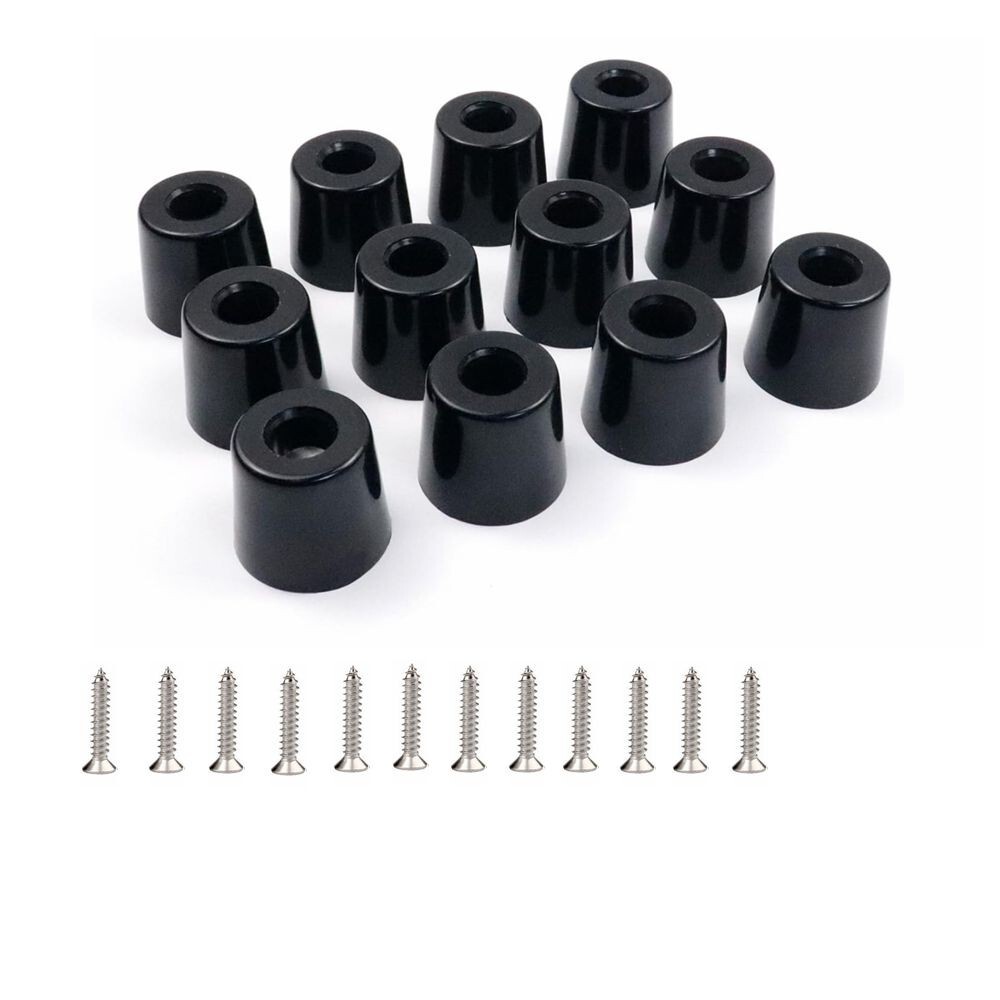 12x Rubber Table Chair Furniture Feet Leg Pads 1.25" x 1" x Height 1.2" C293