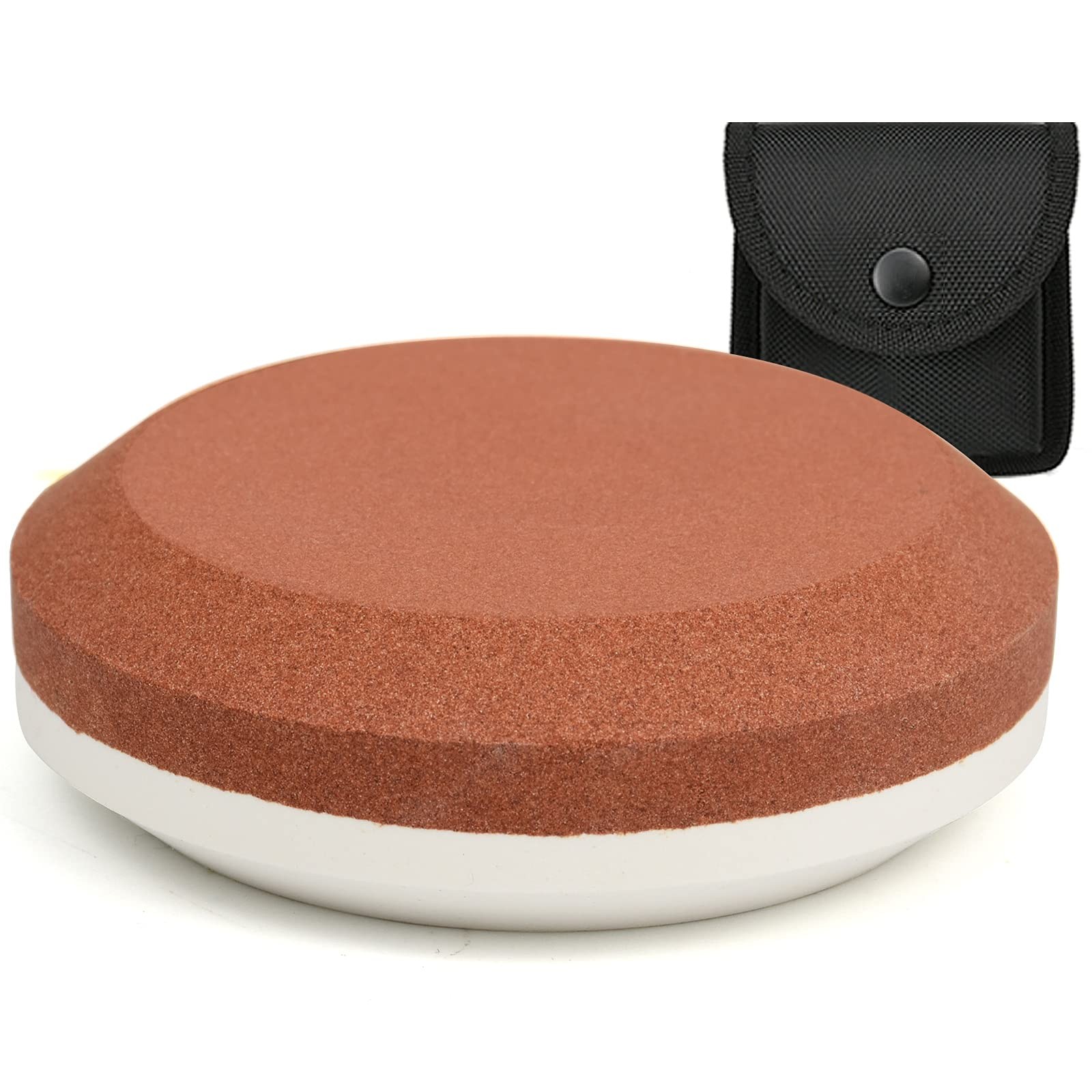 Axe/Hatchet Sharpening Puck Whetstone Knife Sharpening Stone, Dual Grit Multi...