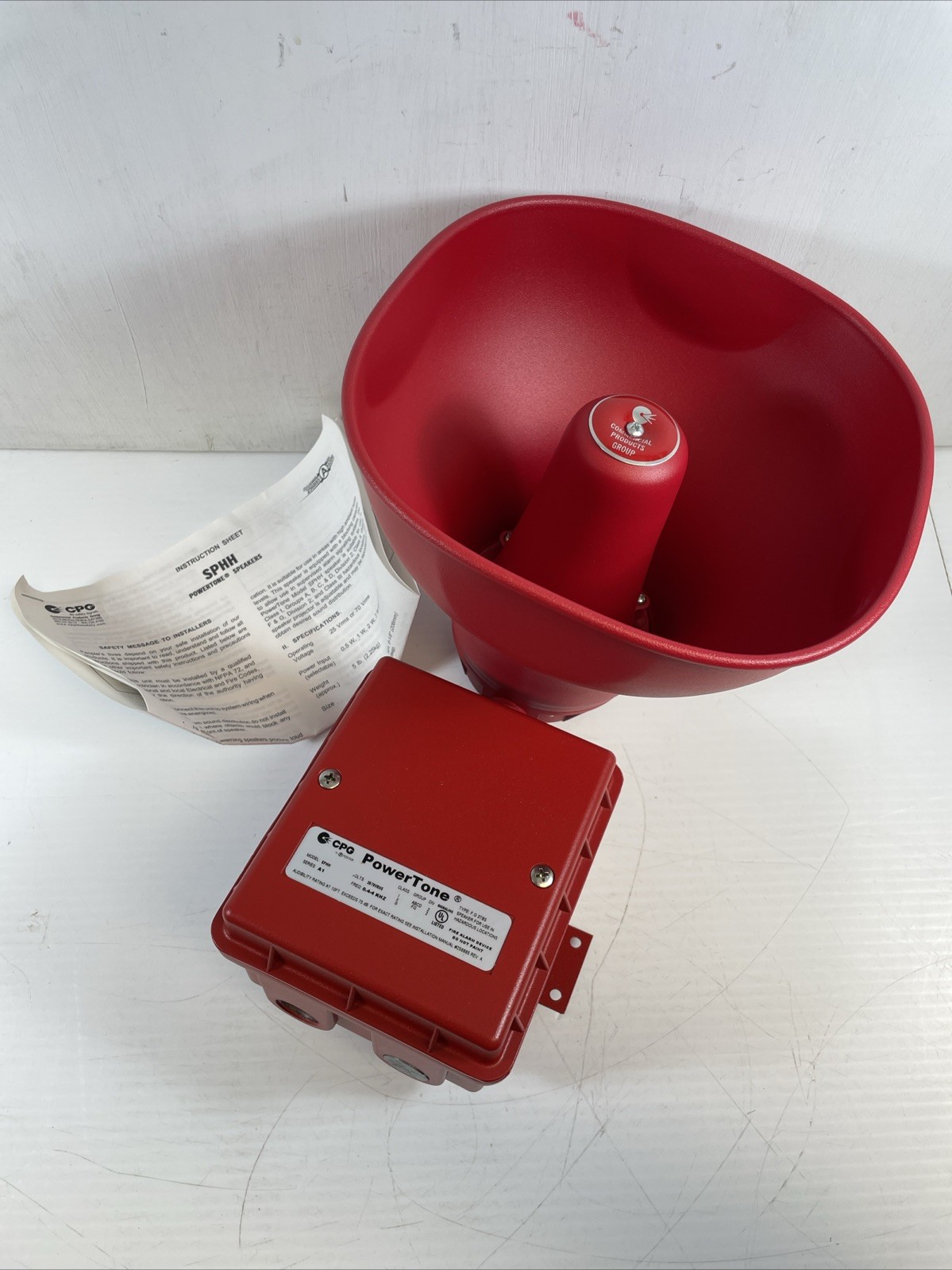 SPHH-DVSMR Series Powertone High Output Speaker Class 1 Div 2 Hazardous Loc.