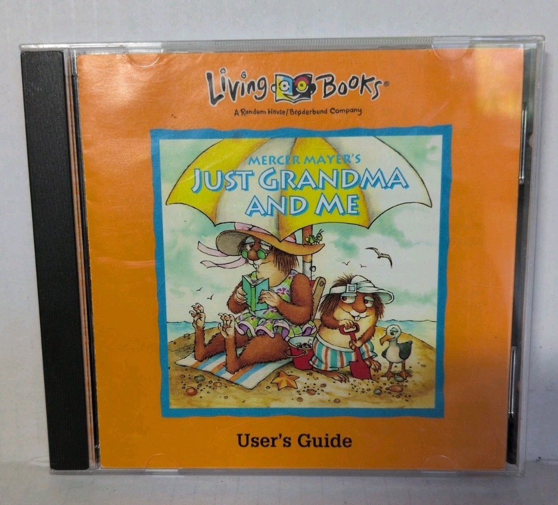 Mercer Mayer Just Grandma and Me PC Mac CD-ROM 1993 Living Books Vintage