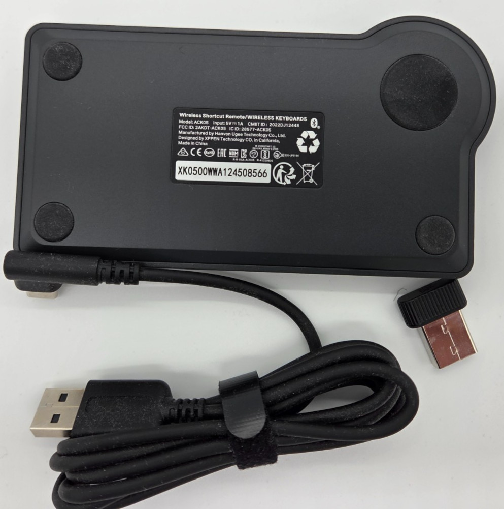 Xppen Mini Keydial Ack05 Wireless Shortcut Keyboard Bluetooth