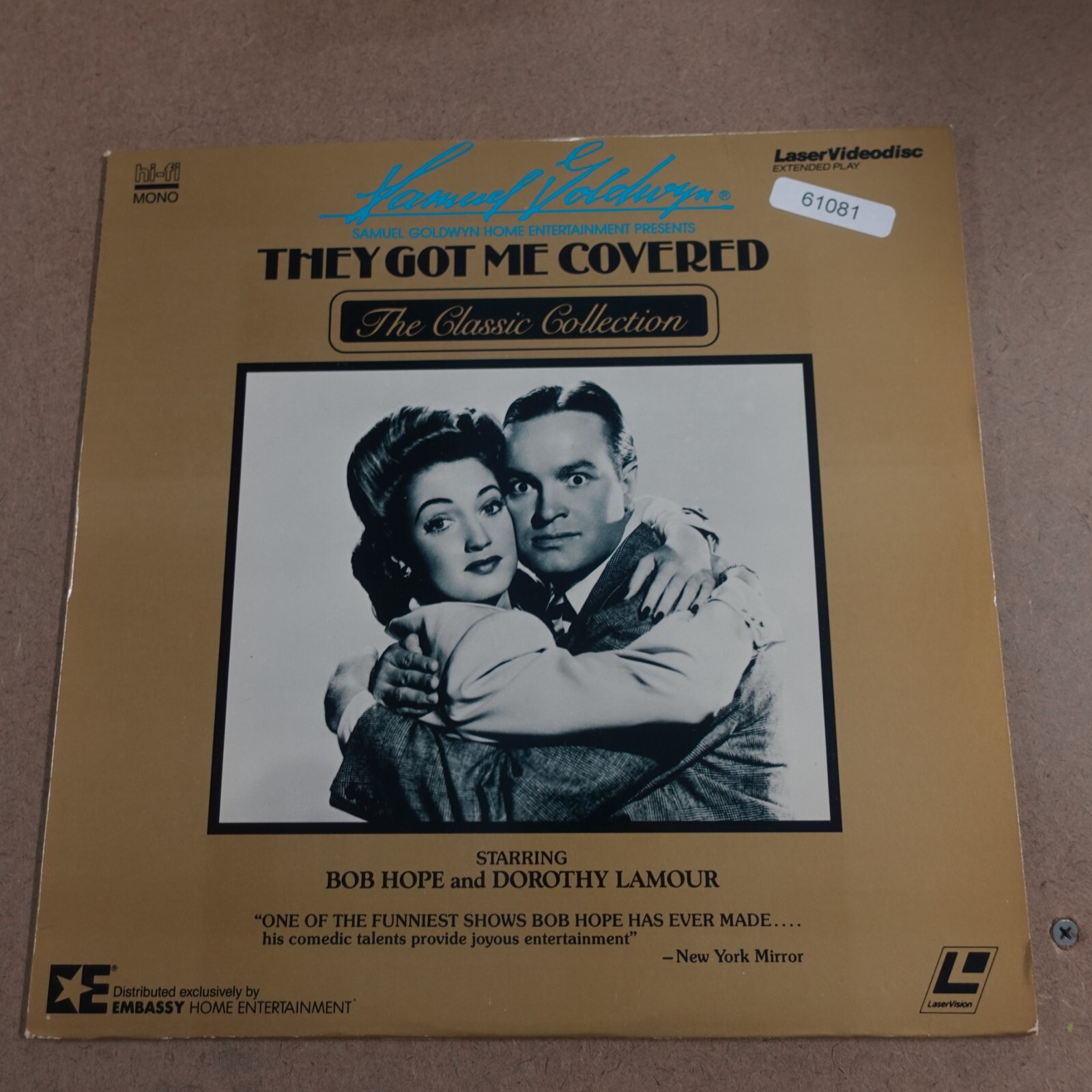 They Got Me Covered Laserdisc Ld Movie