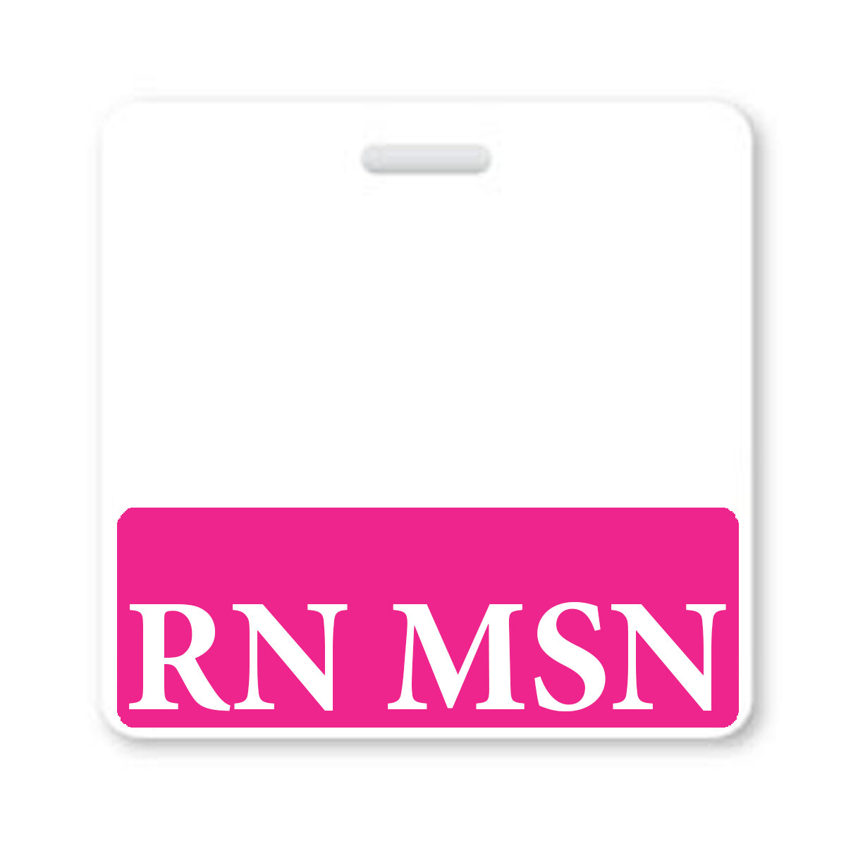 RN MSN Badge Buddy - Horizontal - Hospital ID Card Buddies for Registered Nurses