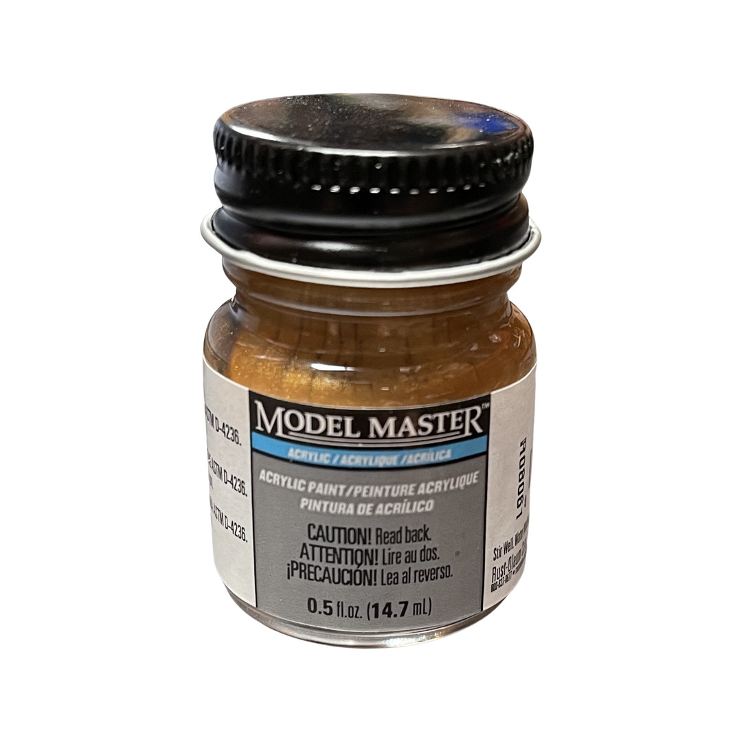 NEW! Model Master Acrylic Gold Paint, 4671, 0.5 FL OZ