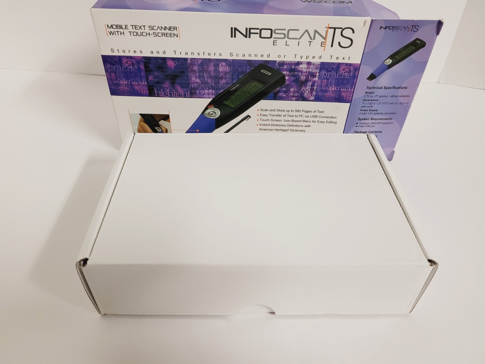 Open Box Wizcom Infoscan Elite TS Mobile Text Scanner with Touch Screen