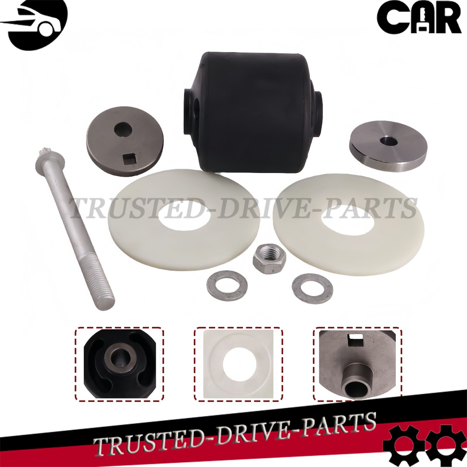 1Set Quick Align Pivot Bushing Kit+Alignment Collars Fit For Hendrickson S-28654