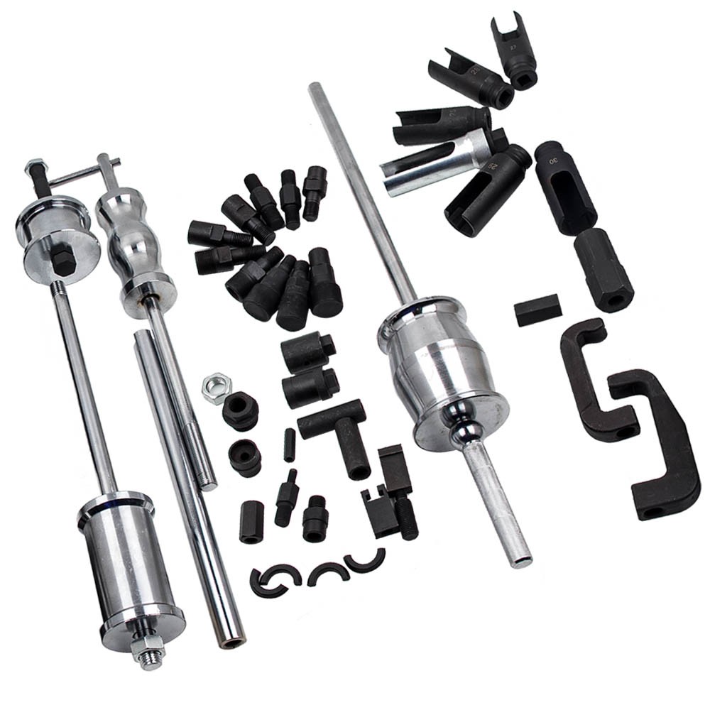 Auto Truck Diesel Injector Extractor Slide Hammer Puller Adapter Tool Kits 40PC