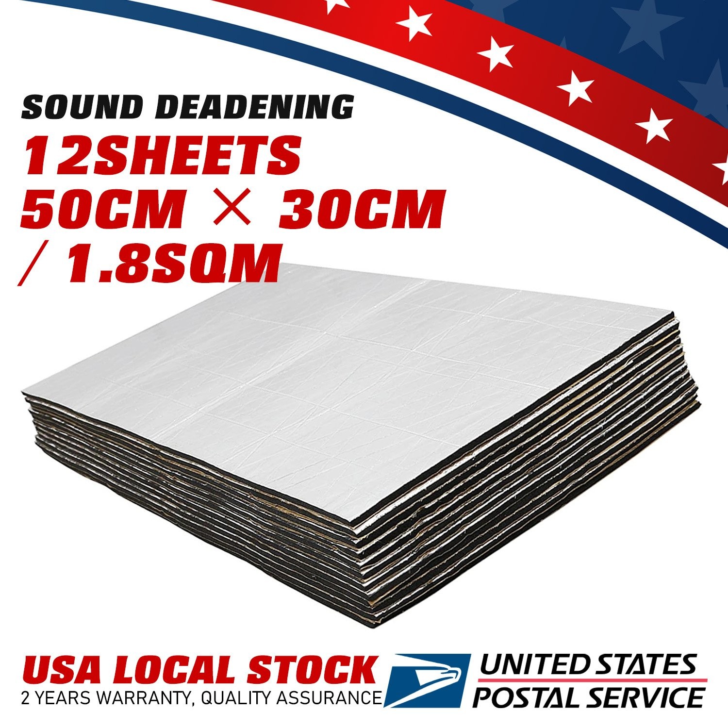 19sqft Fireproof Sound Deadener shock absorption Mat Fit For industrial park