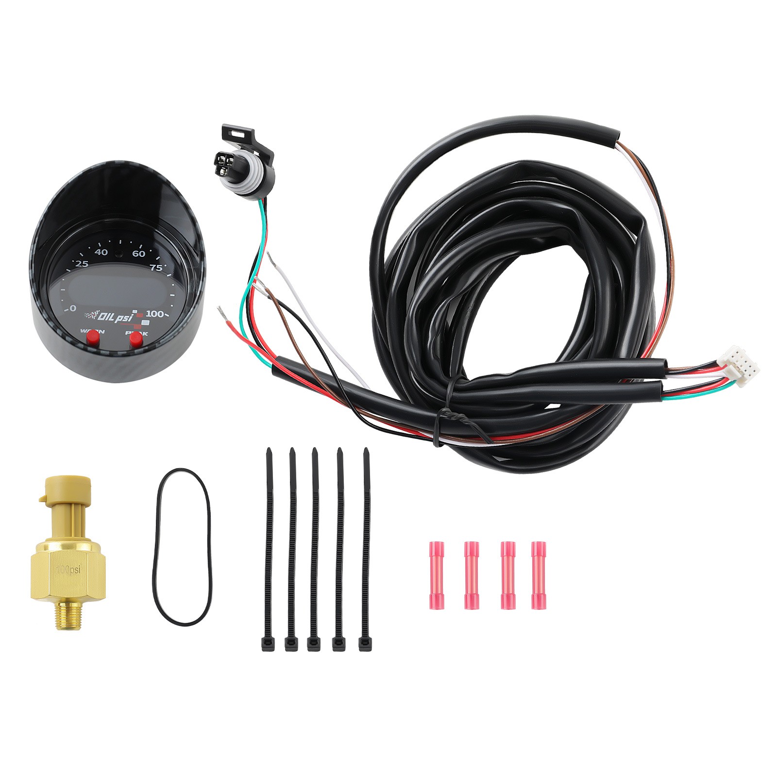 X Series Oil Fuel Pressure Gauge 0-100 Psi 2-1/16 52mm Electronics 30-0301