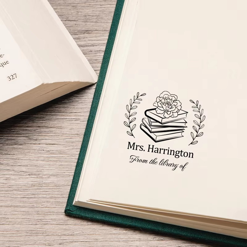 Personalized Rubber Stamp Custom Logo Name Self Inking Business Stamp
