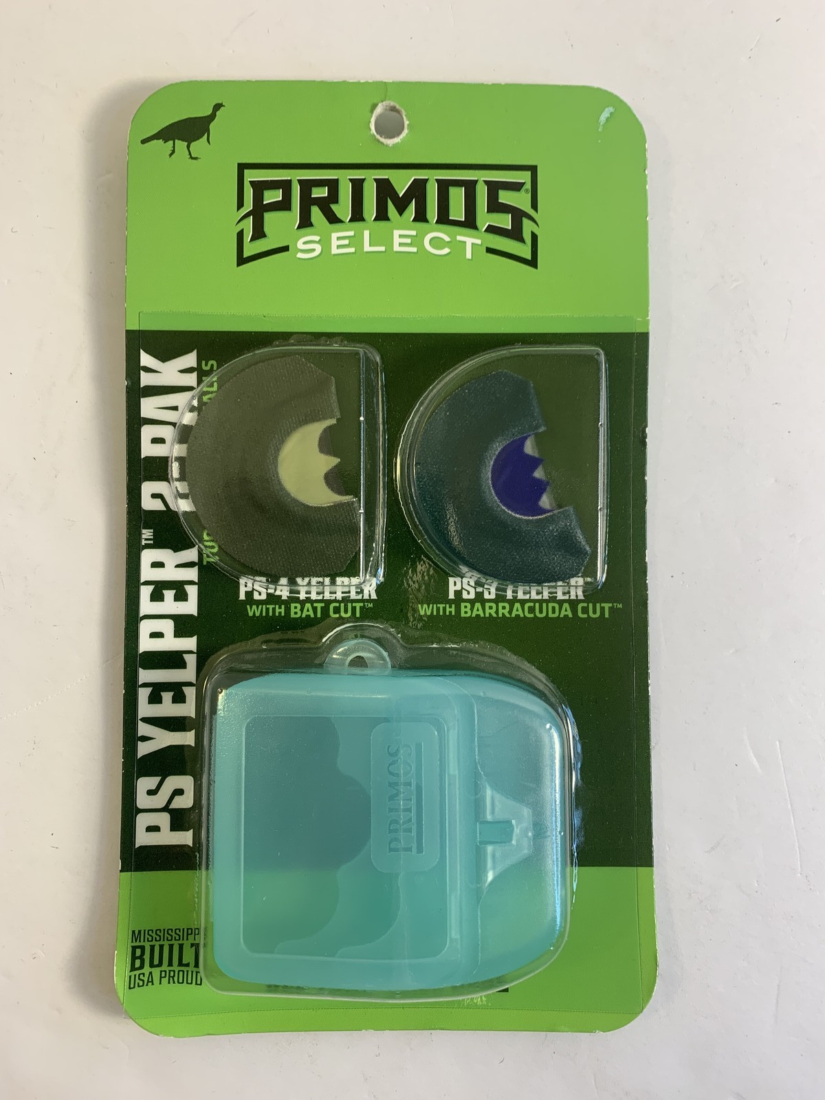 Primos Select PS Yelper 2-Pak Turkey Mouth Calls Bat Barracuda Cut Case New