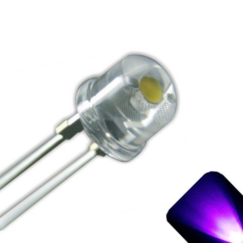 5 x LED 5mm / 4.8mm UV / Purple Ultra Bright Straw Hat Wide Angle LEDs Light
