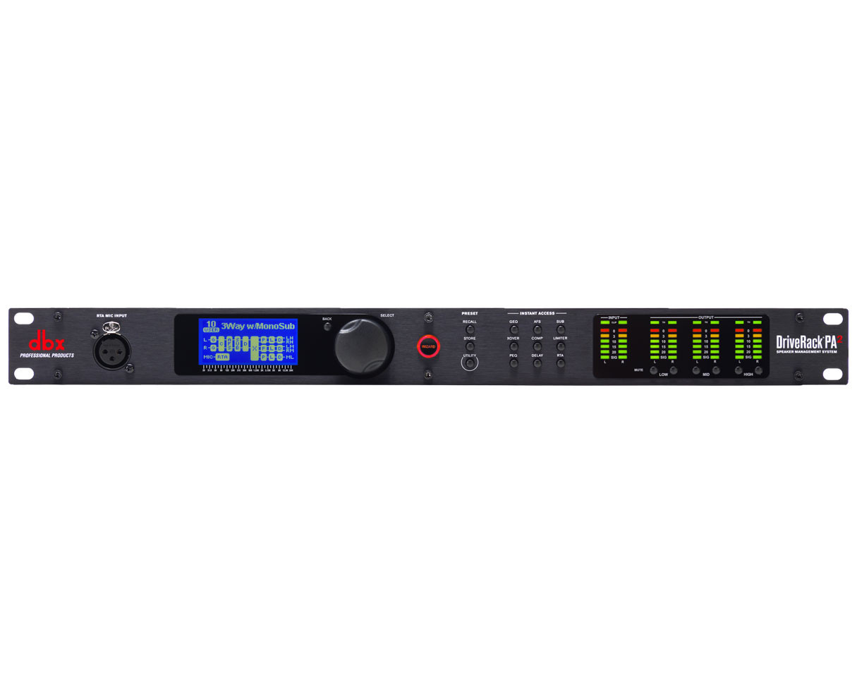 DBX DriveRack PA2 Speaker Management System PA 2 PROAUDIOSTAR