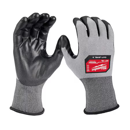 Milwaukee Tool 48-73-8733 Cut-Resistant Coated Gloves,  Cut Level A3 , Dipped