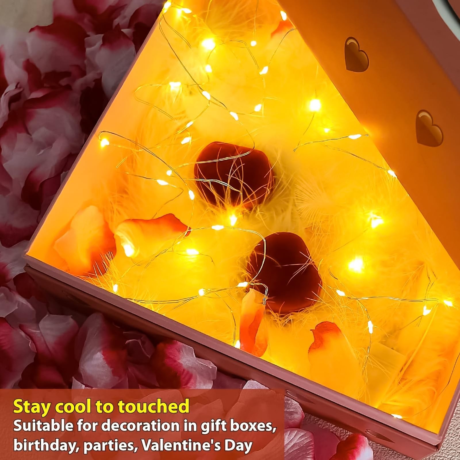 Battery Powered String Lights, 6 Pack 20 Led Mini For Centerpieces, Yellow