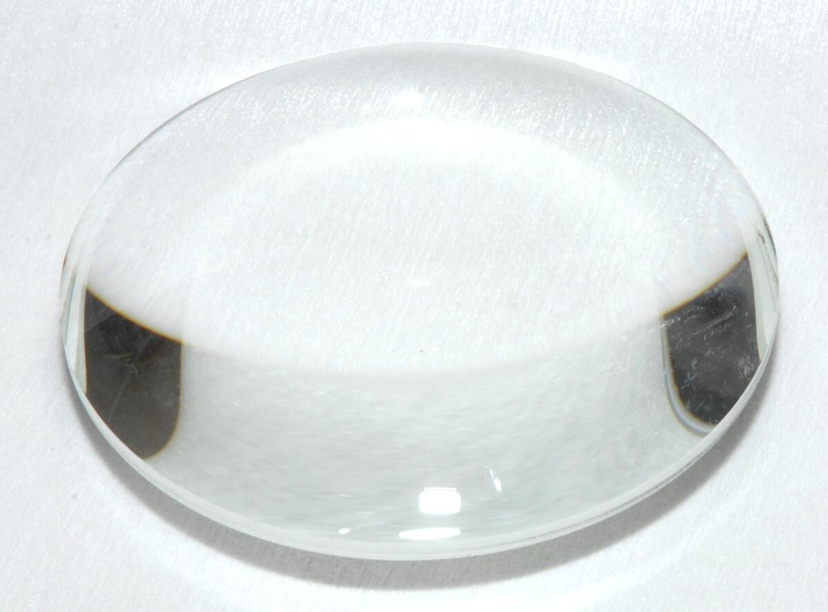 Edmund Optical Double-Convex Heat Absorbing Glass Lens 71 mm dia f=75 DCX 30953