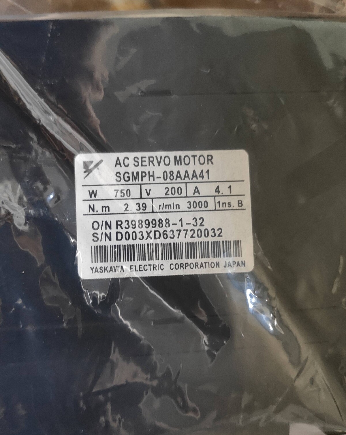 NEW YASKAWA SGMPH-08AAA41 Servo Motor