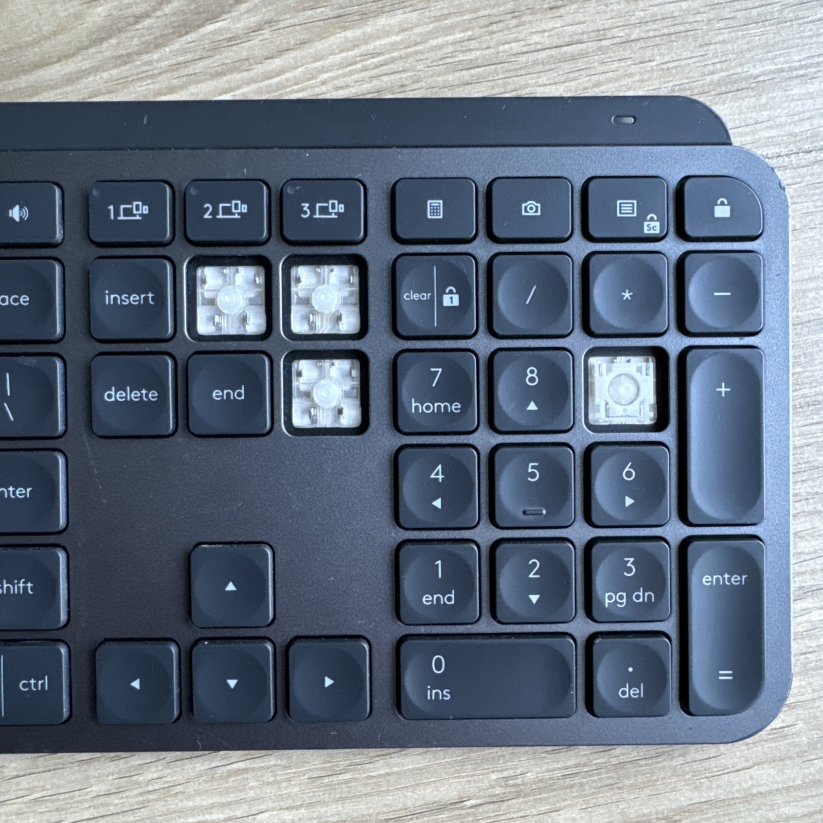Logitech MX Keys Keyboard ~ Replacement Key & Switch Part ~ Graphite Not Keys S
