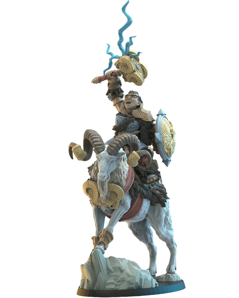 Thorin The Thunder on Cernunnos - 28-32mm - Resin Tabletop Miniature