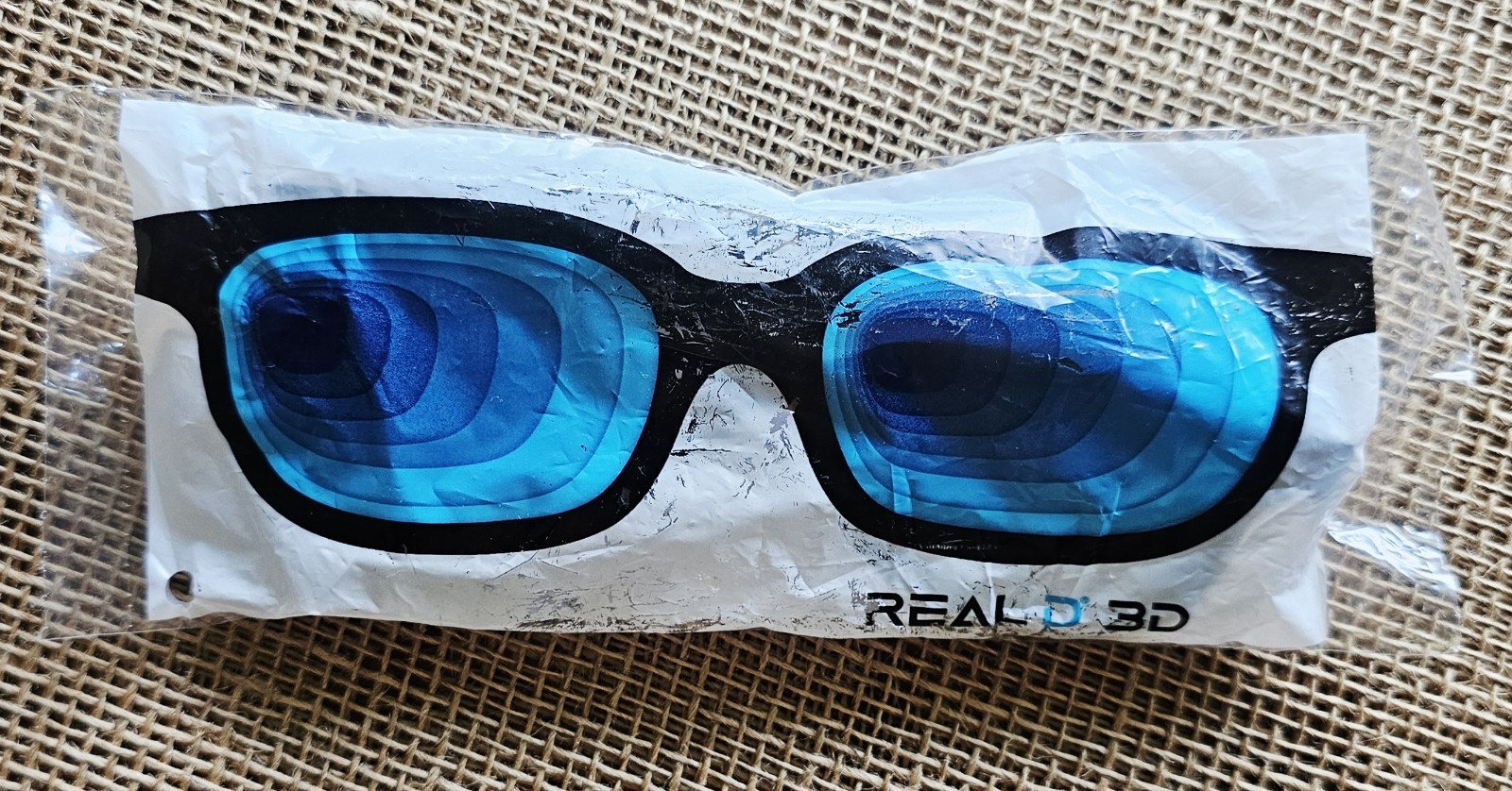 1 Pair Of New Real D 3D Glasses Black