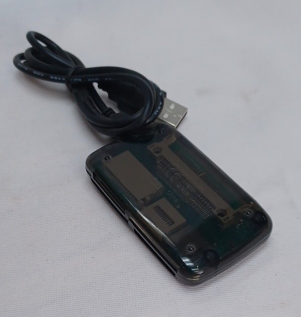 USB Multi Memory Card Reader Adapter - SD MMC microSD, Black