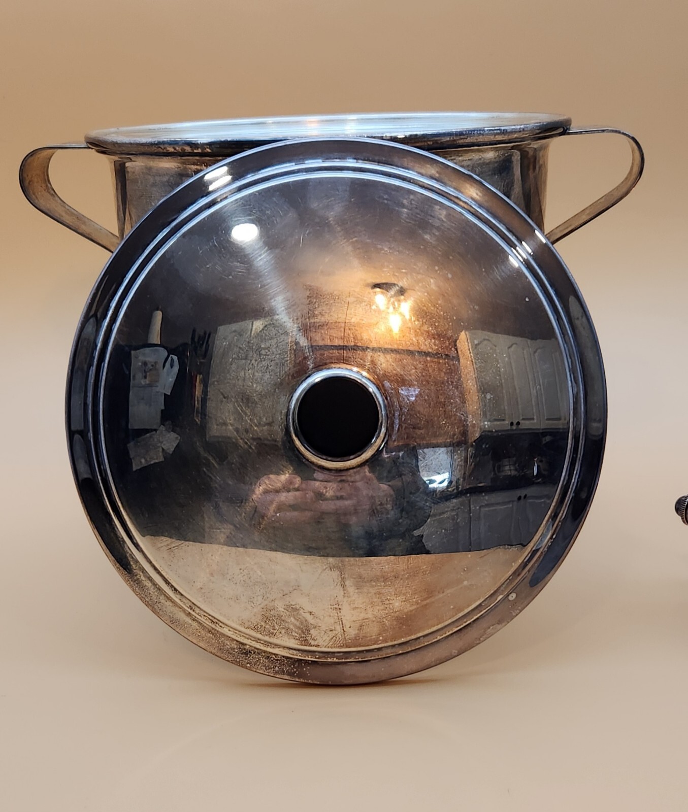 Tommi Parzinger Designed Mueck-Cary Chafing Dish w/ PYREX Dish Insert, Burner