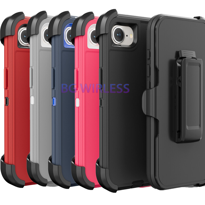 For Apple iPhone 16e 2025 Shockproof Defender Cover Case / Belt Clip/Screen film