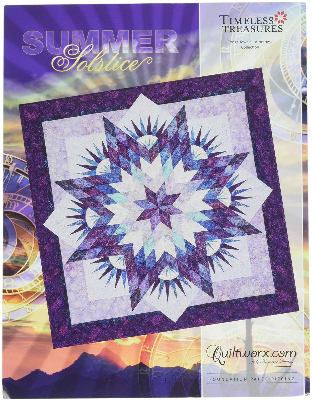 Judy Niemeyer Home Finishes Quilt Pattern 58 X 58 Foundation Paper Techniques