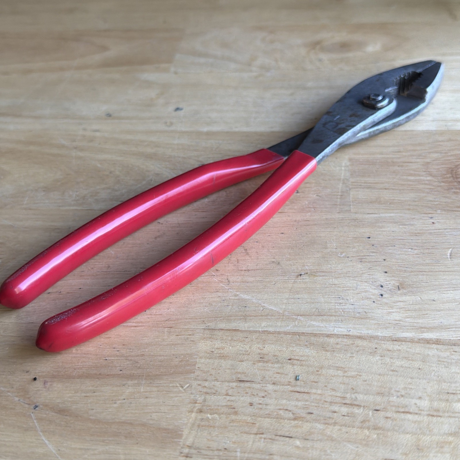 Mac Tools 10" Adjustable Slip Joint Pliers Red Handle P301950 READ!