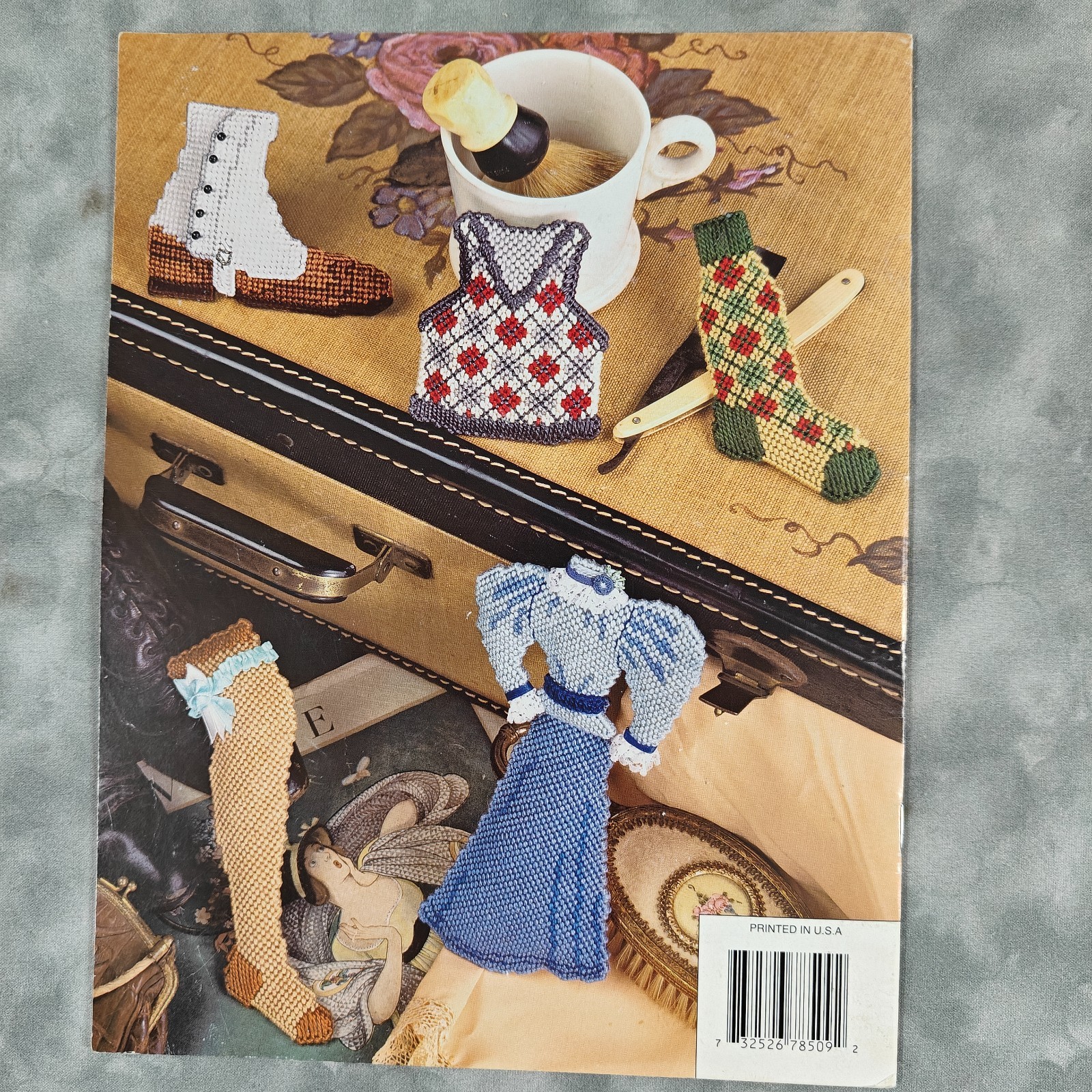 Plastic Canvas Suitcase Jackets Annie's Attic 878509 Pattern Leaflet 1995