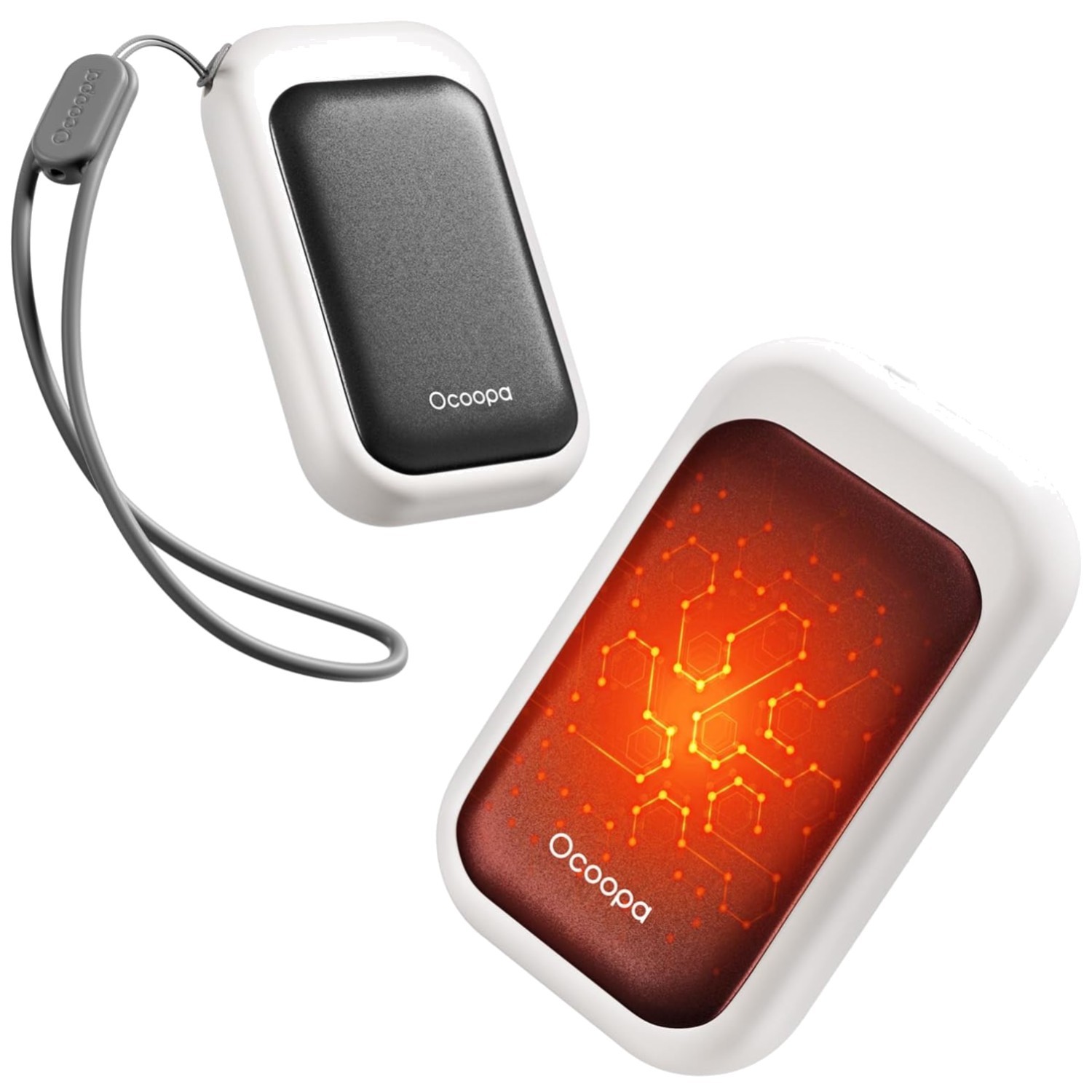 Compact Magnetic Hand Warmers - 5000mAh Rechargeable Heat for Outdoor Adventures
