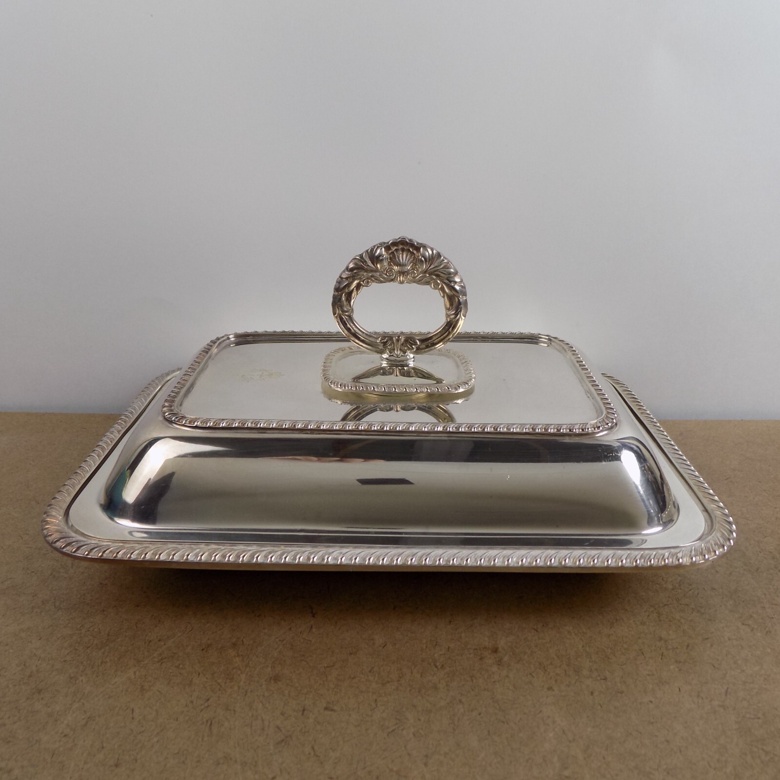 Royal Canadian Navy Morton Parker EPNS Marlboro Plate Lidded Serving Dish
