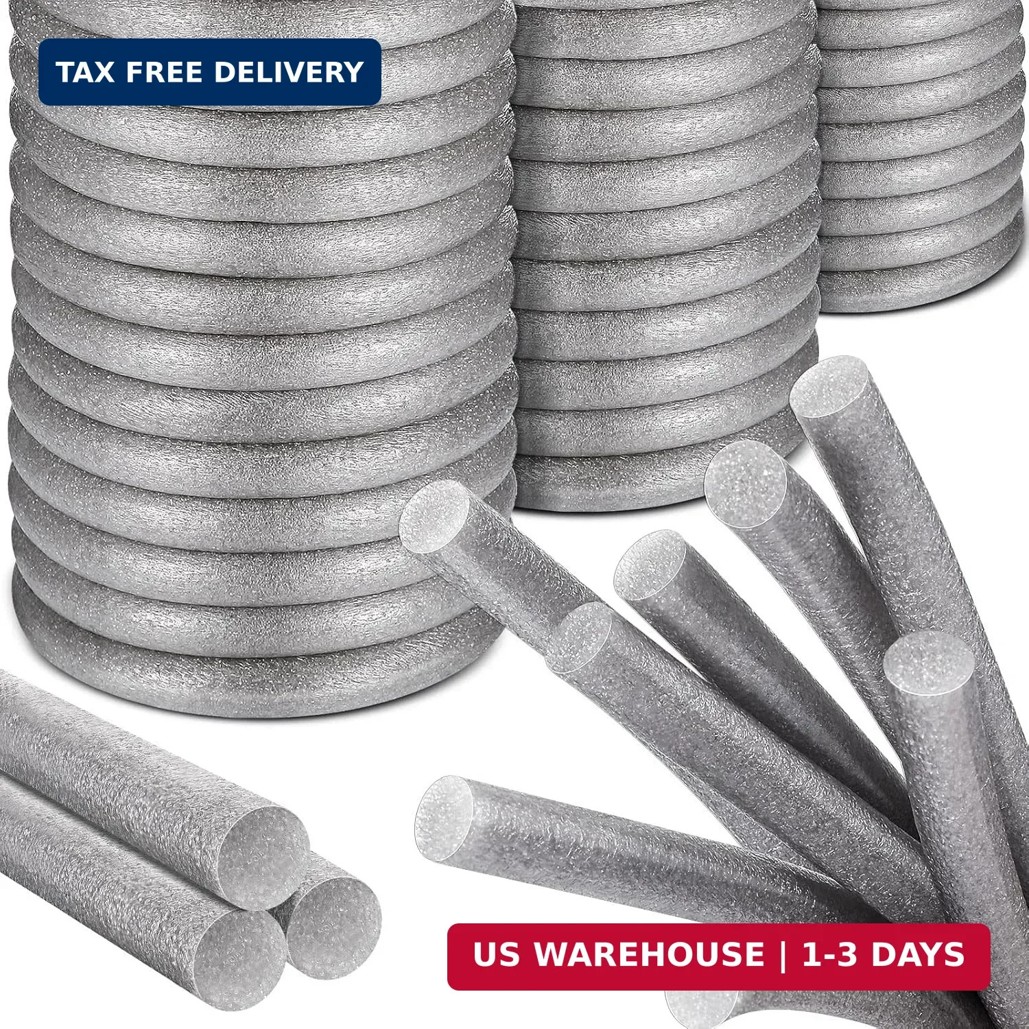 Tondiamo Caulk Saver Foam Backer Rod Gap Filler Concrete Rope Caulk Gray Sealant
