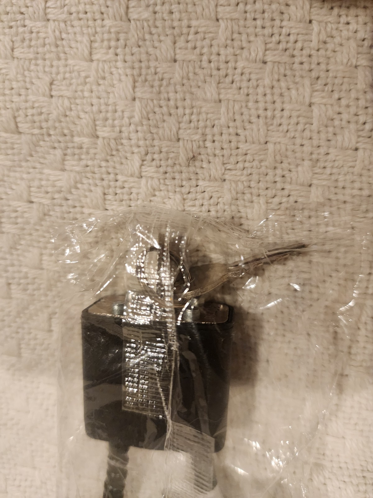 Mascon Black MCL02-P Cable Gun Lock 2 Keys and Instructions
