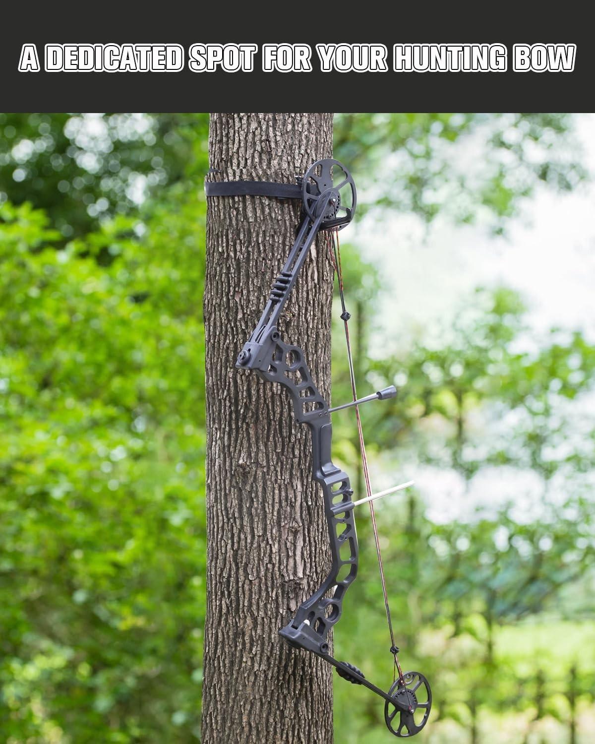 Lightweight Folding Bow Hanger with Strap & Backpack Hook - Saddle & Crossbow Ac