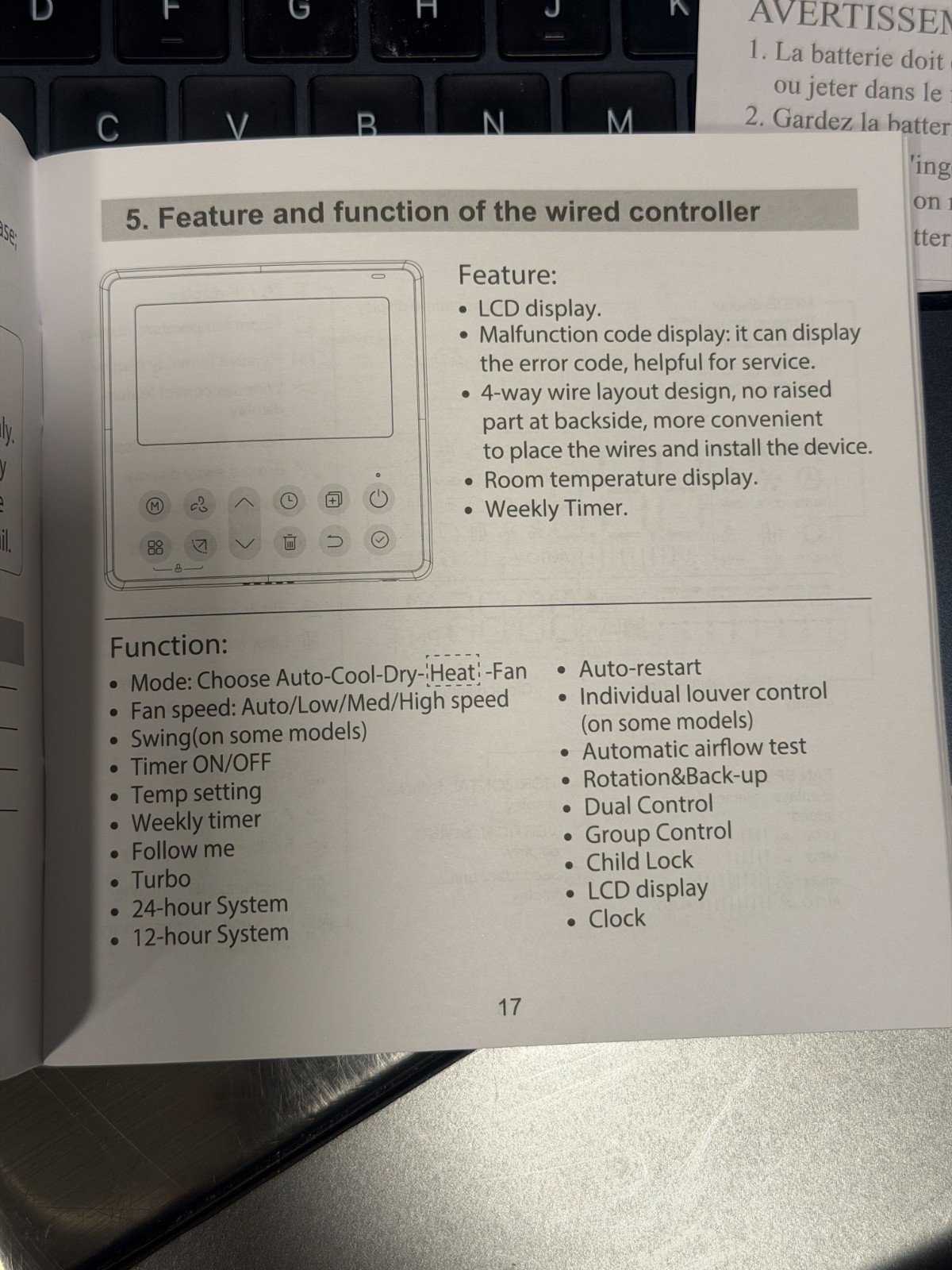 NO BOX: Senville Wired Controller WRDRMT25 Smart Thermostat, Wifi iOS Android