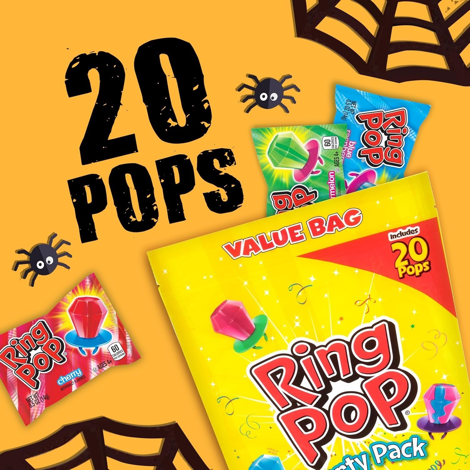 Colorful 20 Count Lollipop Party Pack