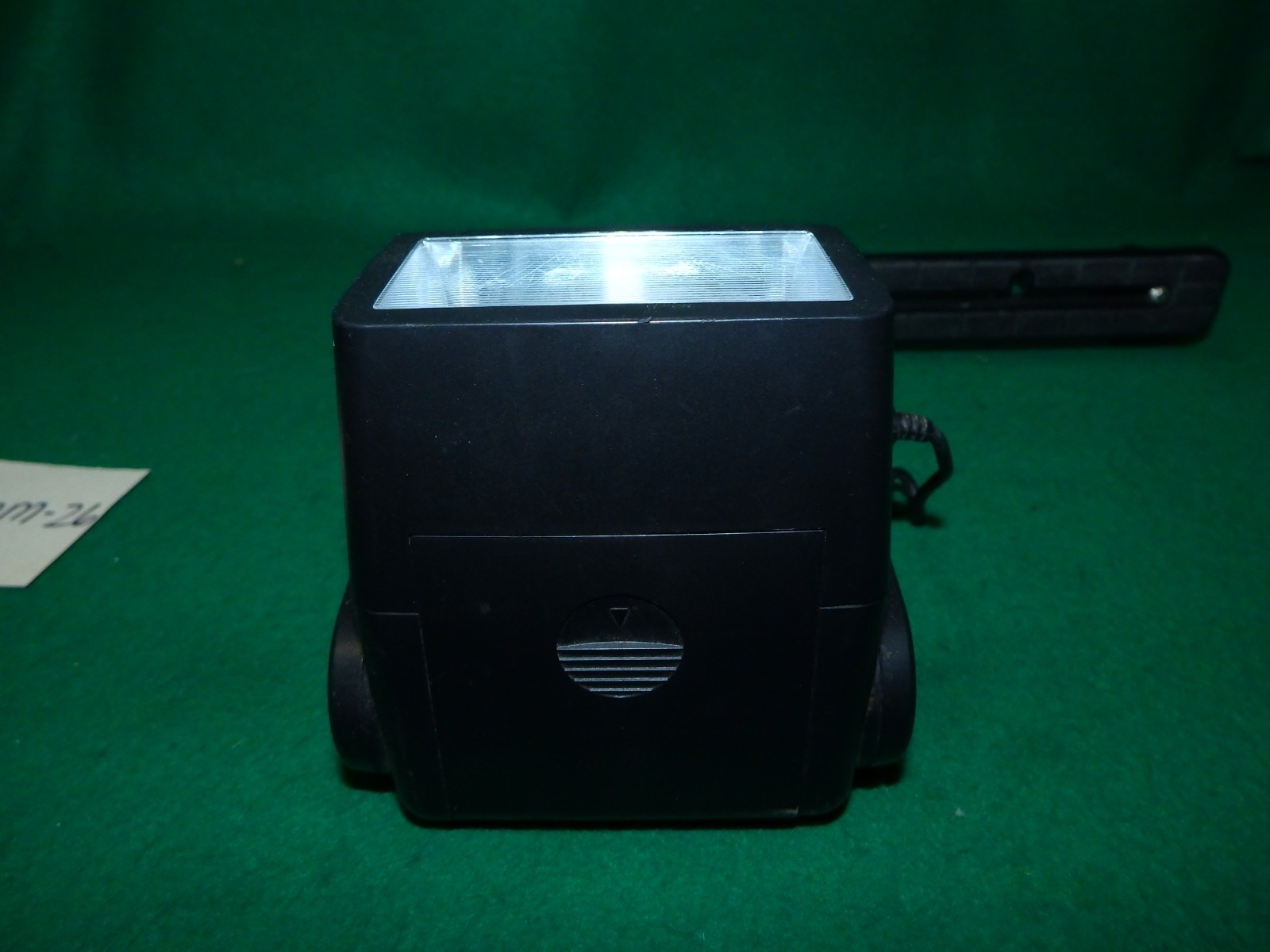 SUNPAK Auto 544 Thyristor Handle Flash+35mm Camera Bracket & PC Sync Cord Tested
