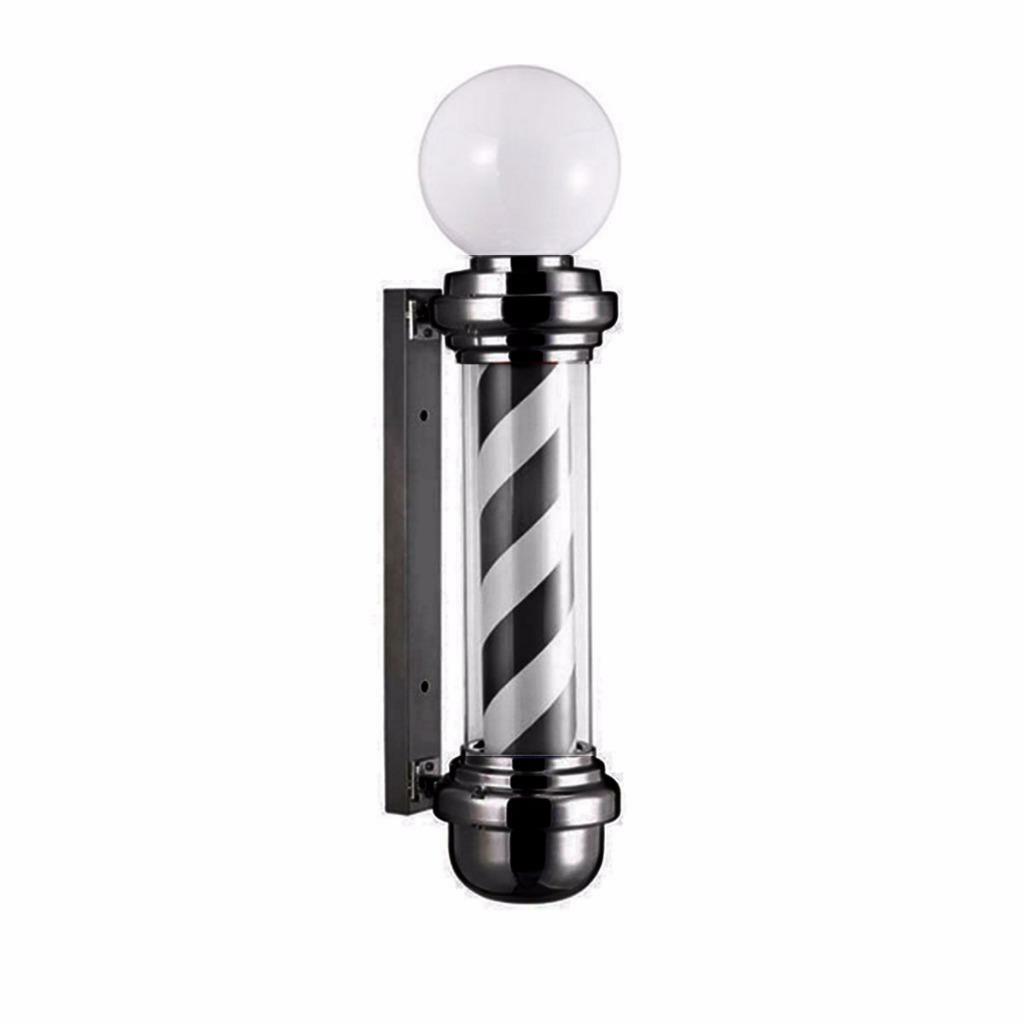 Common Wealth 32" Black & White Barber Pole Classic Morden Vintage Shop Store