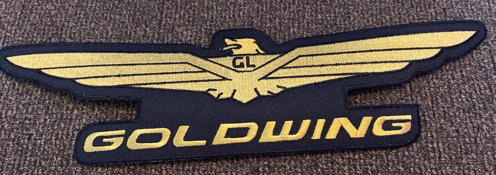 Large Honda Goldwing Iron On Back Patch - 3.5” By 12.75”