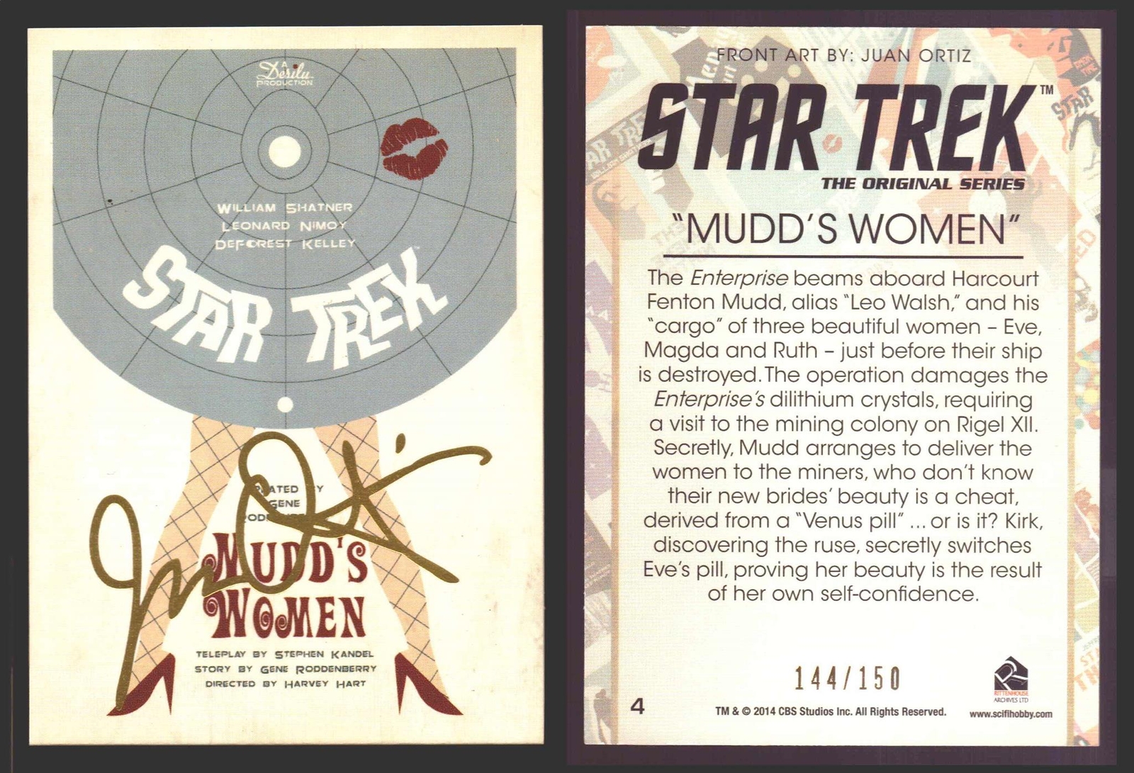 Star Trek Portfolio Prints Juan Ortiz Gold Parallel Trading Cards You Pick 1-80