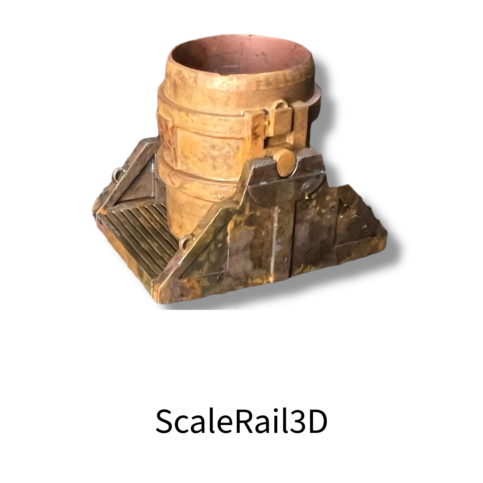 N Scale Steel Mill Ladle Cauldron Load (2) For Flat Cars (Type II) -unpainted