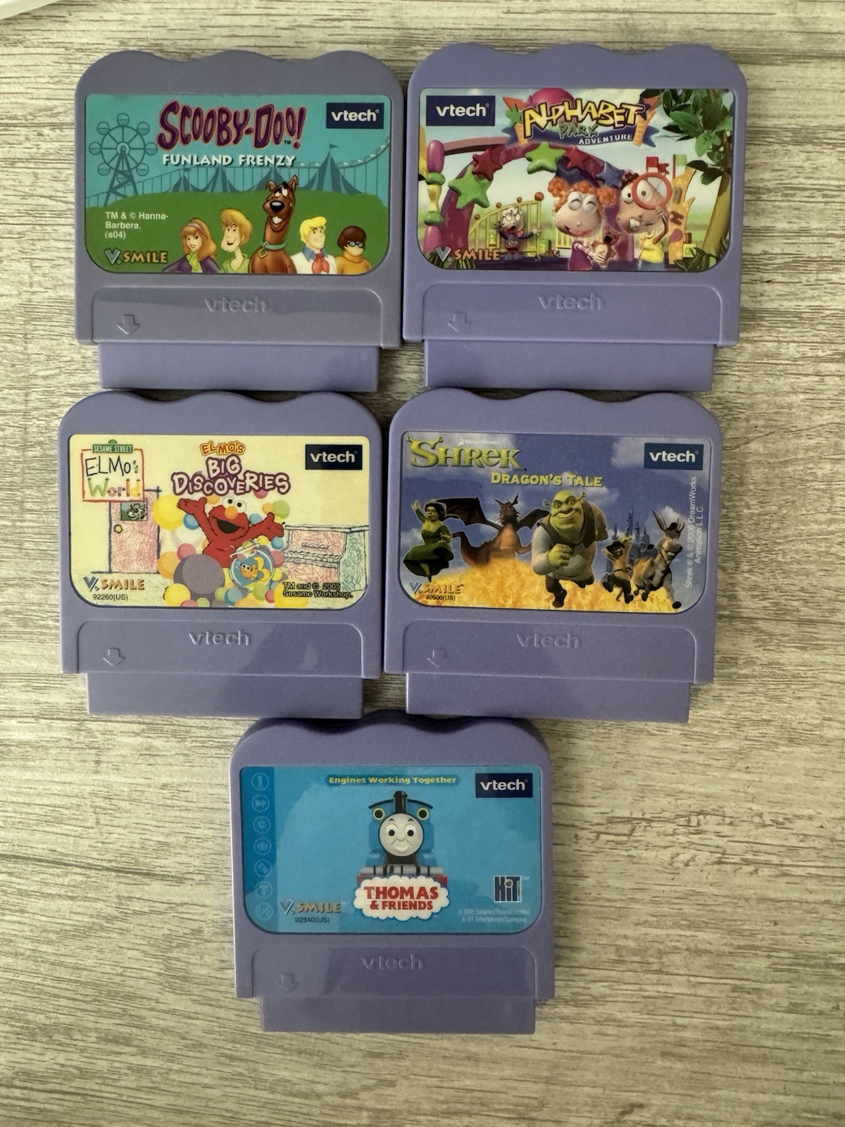 Vtech Smile Games Lot Of 5