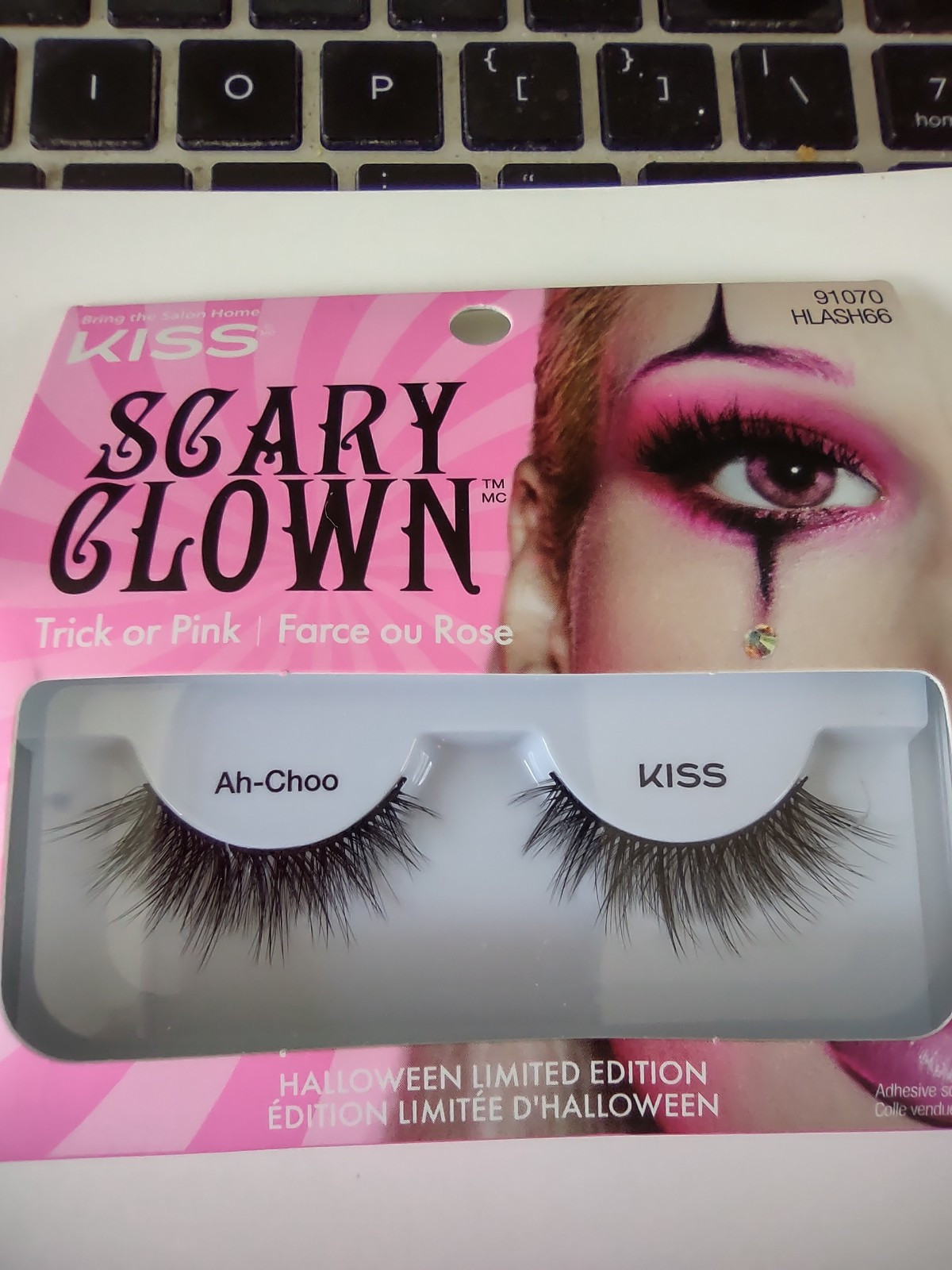 1 pair Kiss Scary Clown Halloween false eyelashes Ah-Coo