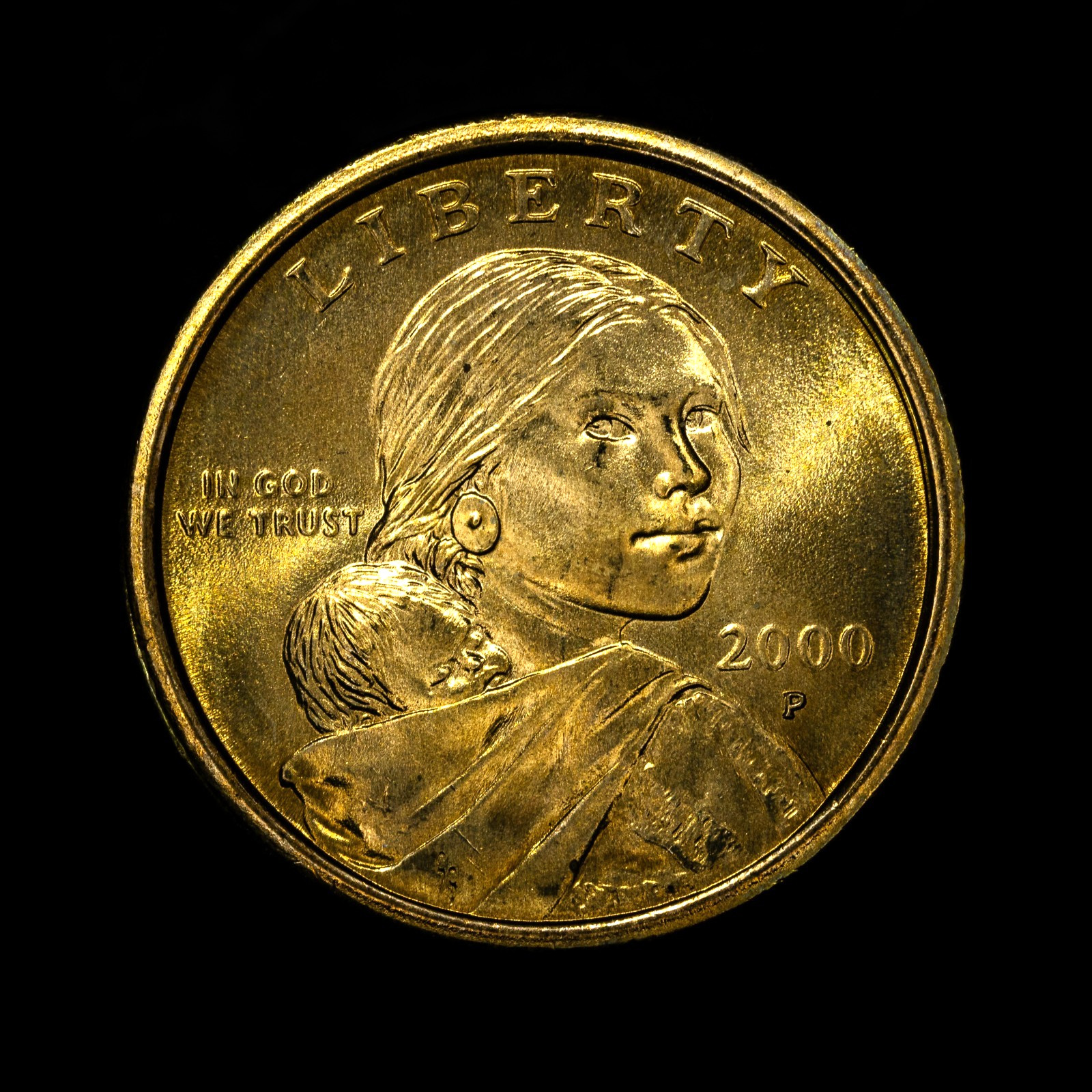 2000-P Sacagawea Native American Dollar $1 Uncirculated BU Coin